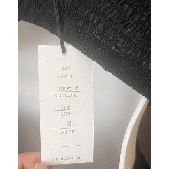 NWT INDAH Julie Cutaway Maxi Dress Size Small Black Romantic Goth - Picture 6 of 12